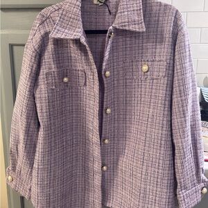 Andree Lavender Textured Jacket